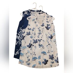 Sleeveless Floral Blouses